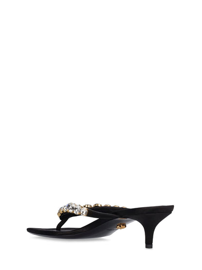 Versace Versace 45mm Embellished satin sandals - Size: UK 3 Heels | Shop From The Mirage