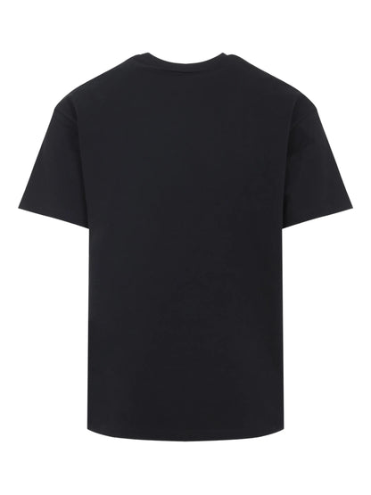 Givenchy Paris Logo Embroidered T-Shirt in Black