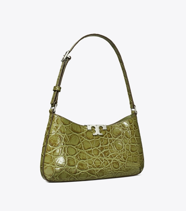 Eleanor Croc-Embossed Slim Shoulder Bag