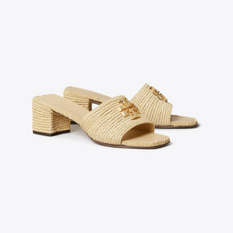 Eleanor Raffia Heeled Sandal
