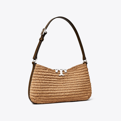 Eleanor Raffia Slim Shoulder Bag