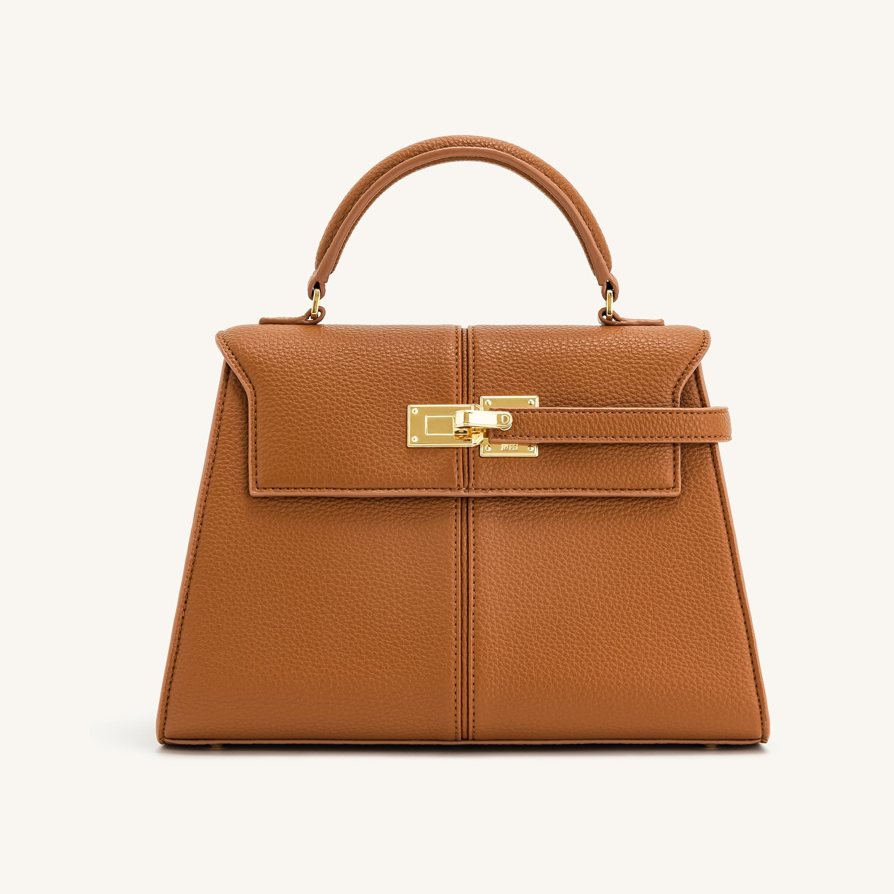 Elise Large Top Handle Bag - Brown