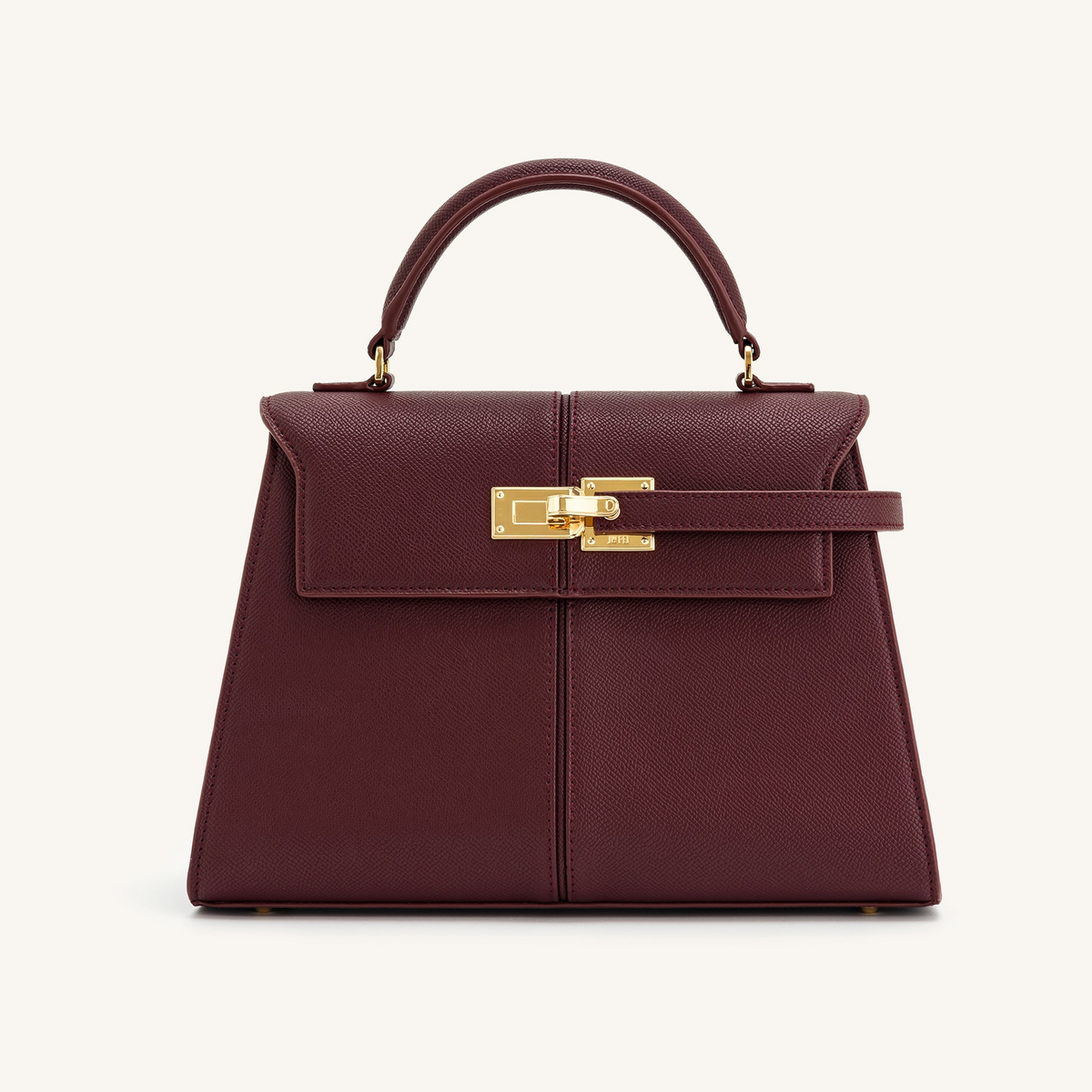 Elise Large Top Handle Bag - Claret