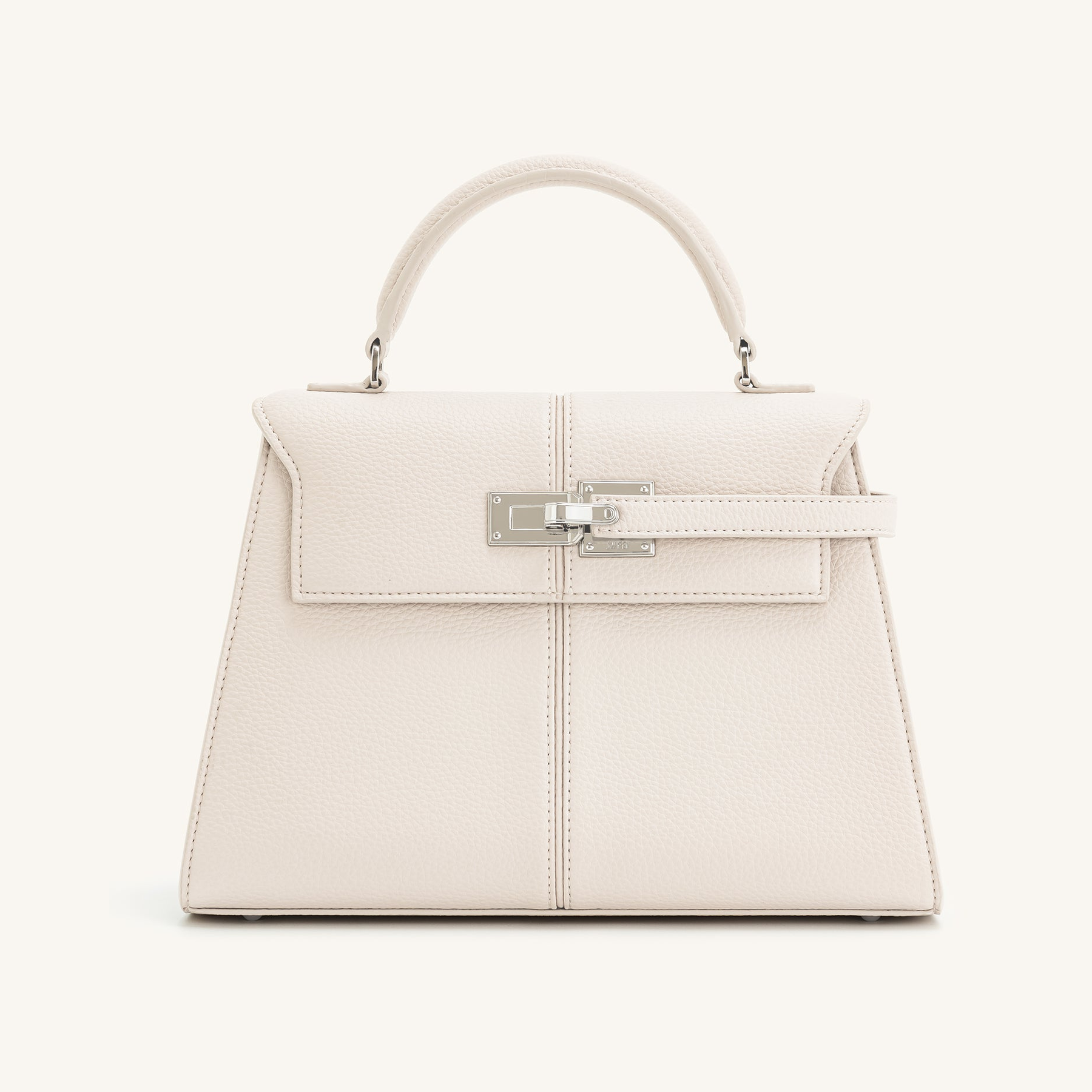Elise Large Top Handle Bag - White