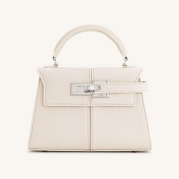 Elise Top Handle Bag - White