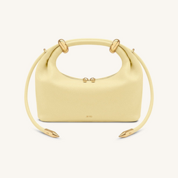 Ellie Metal Ring Embellished Top Handle Bag - Lemon Yellow