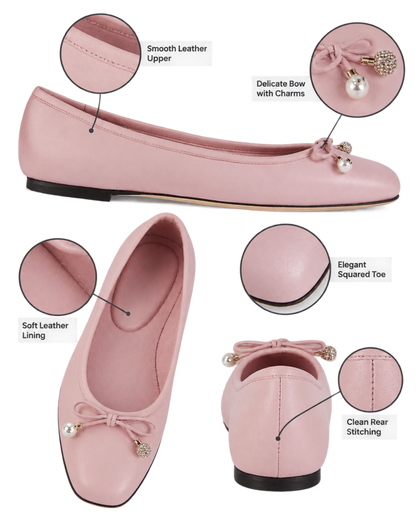 Elme Leather Ballet Flats