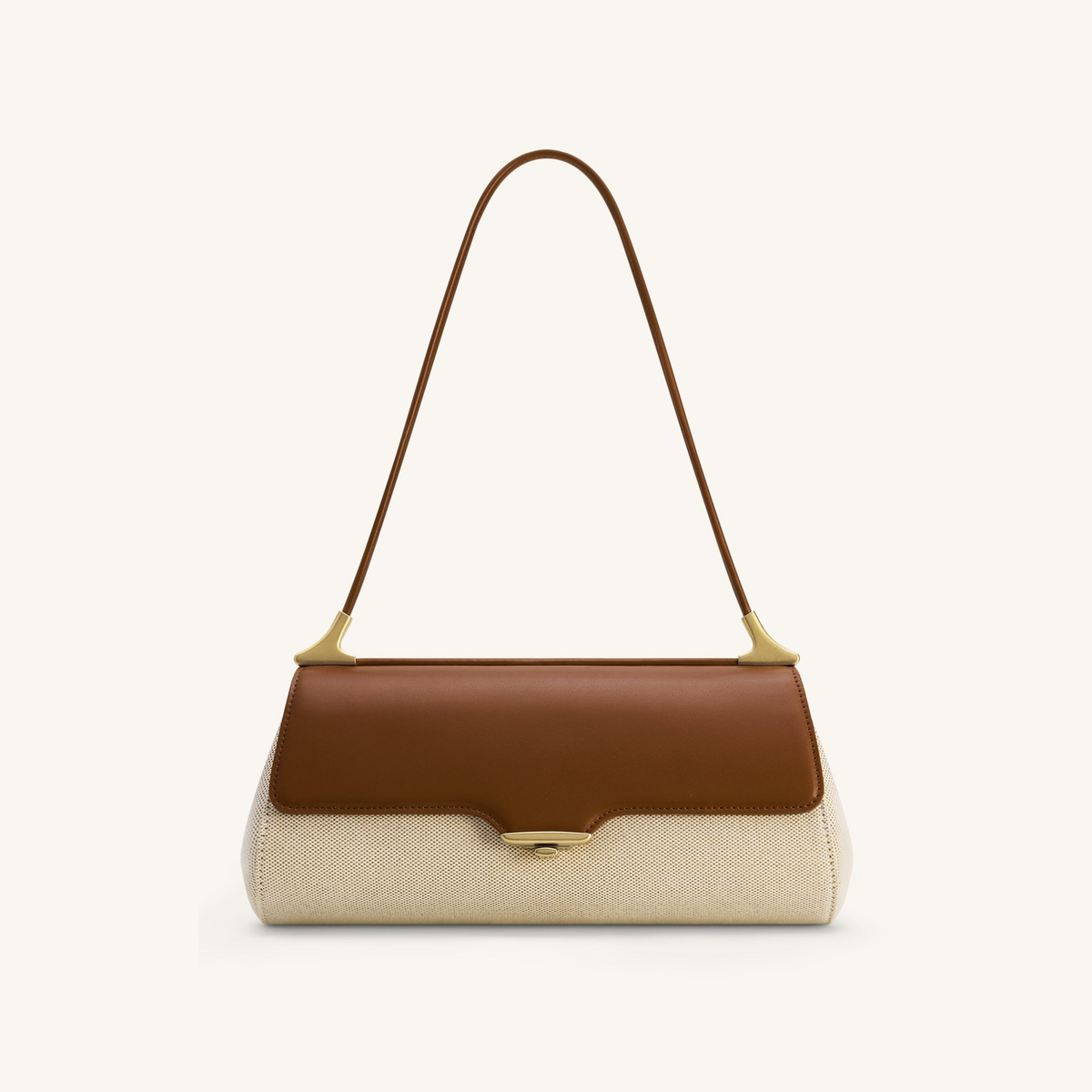 Eloise Shoulder Bag - Brown Canvas