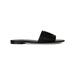 Embossed Leather Bianca Sliders