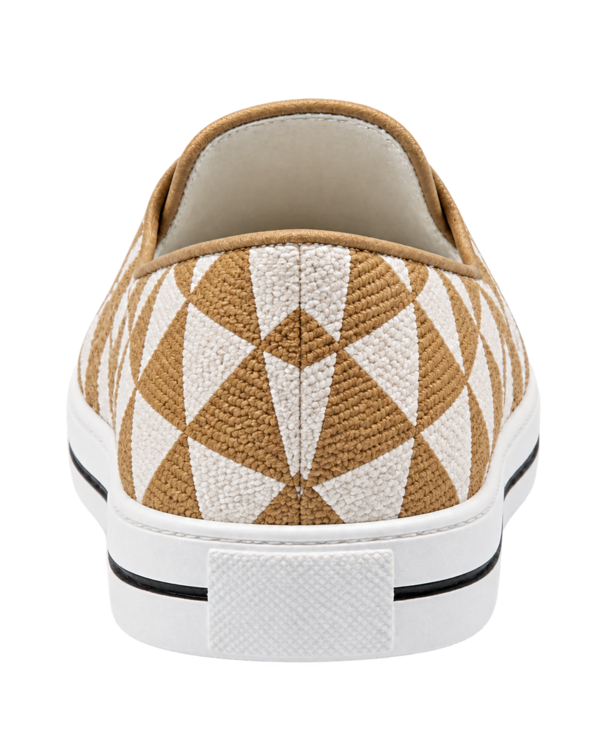 Embroidered fabric slip-on shoes