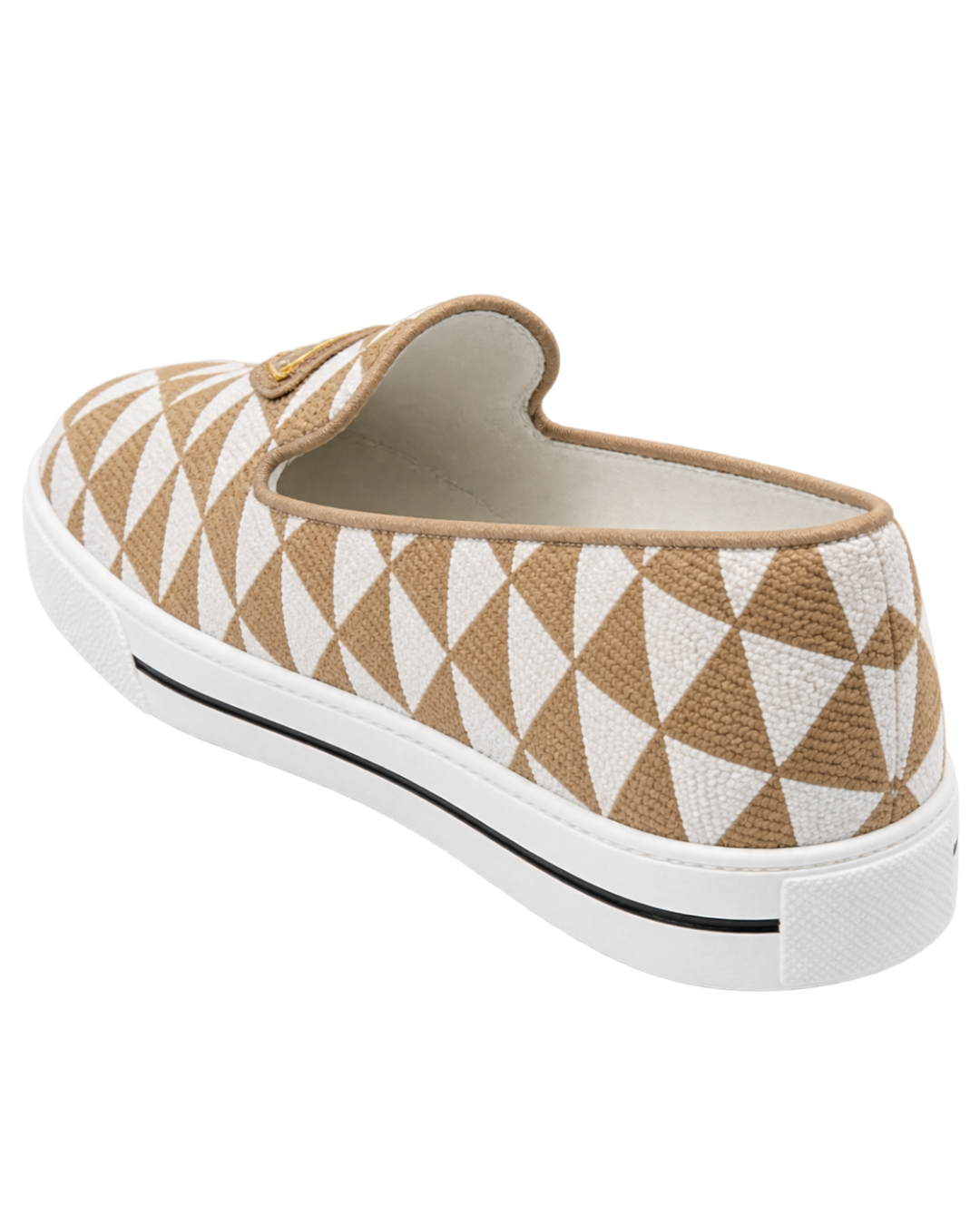 Embroidered fabric slip-on shoes