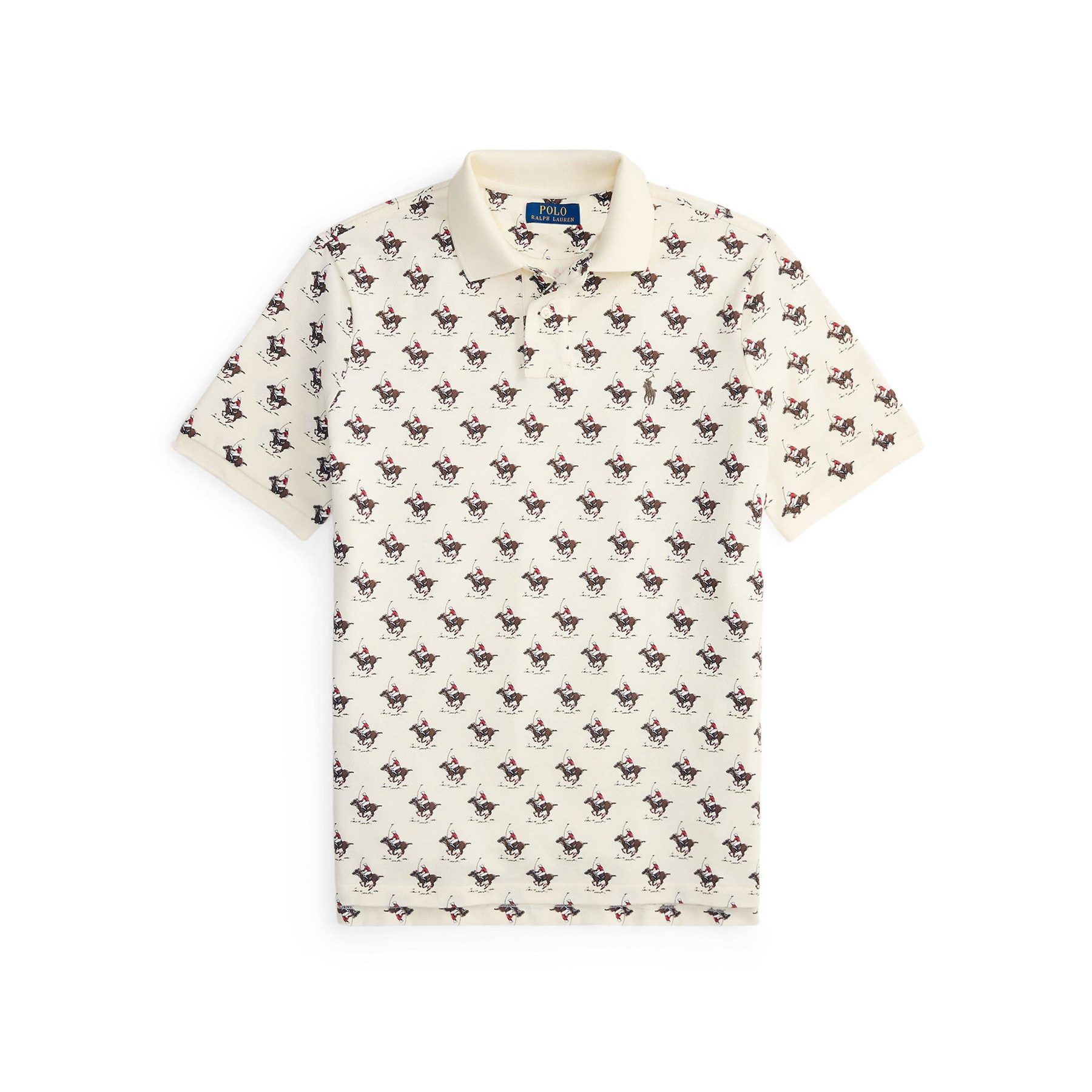 Embroidered Horse Logo Short Sleeve Shirt