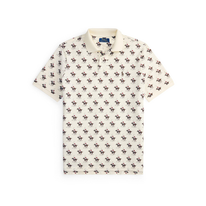 Embroidered Horse Logo Short Sleeve Shirt