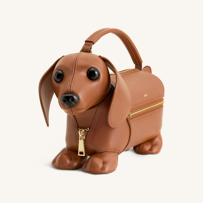 Emilia Dog-Shaped Bag - Brown
