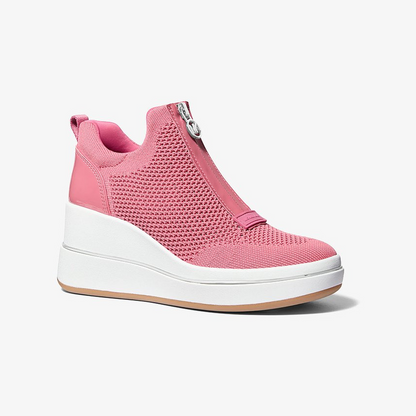 Emmy Mesh Zip-Up Wedge Trainer