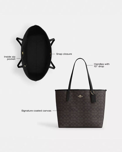 City Tote Bag In Signature Canvas