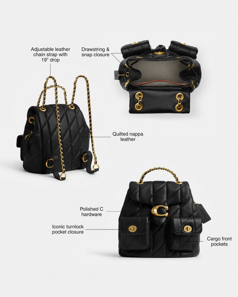 Tabby Backpack With Pillow Quilting