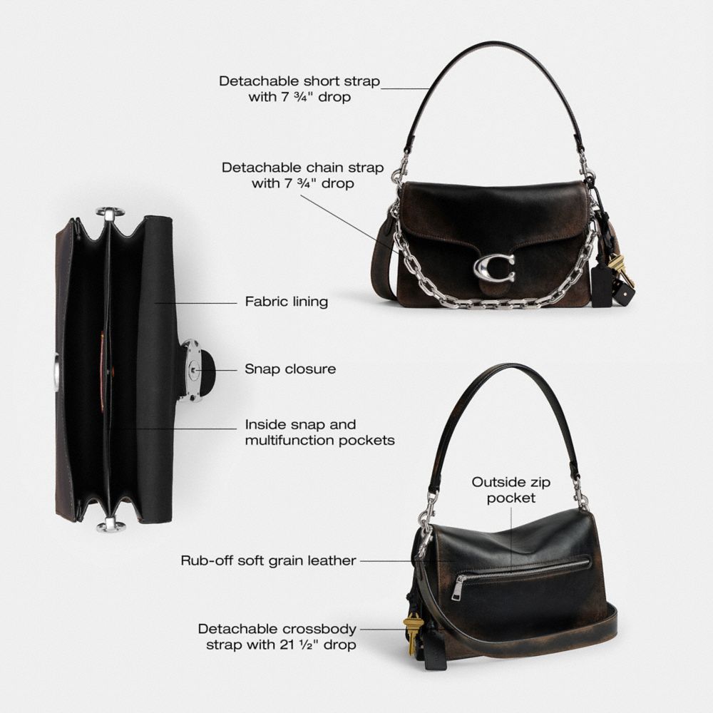 Chain Tabby Shoulder Bag In Loved Leather