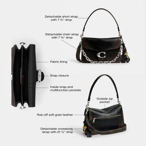Chain Tabby Shoulder Bag In Loved Leather