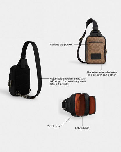 Racer Sling Pack In Signature Canvas
