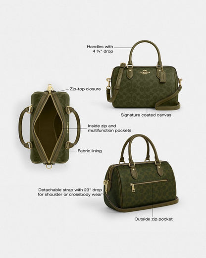 Rowan Satchel Bag In Signature Canvas
