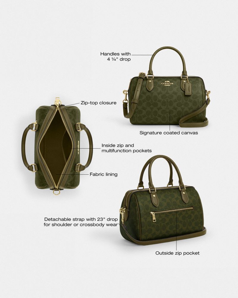 Rowan Satchel Bag In Signature Canvas