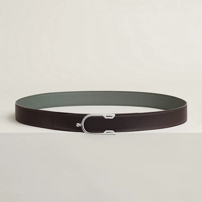 Eperon belt buckle & Reversible leather strap 32 mm