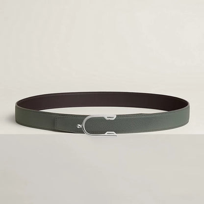Eperon belt buckle & Reversible leather strap 32 mm