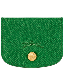 Épure Card holder Green - Leather