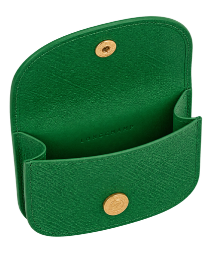 Épure Card holder Green - Leather