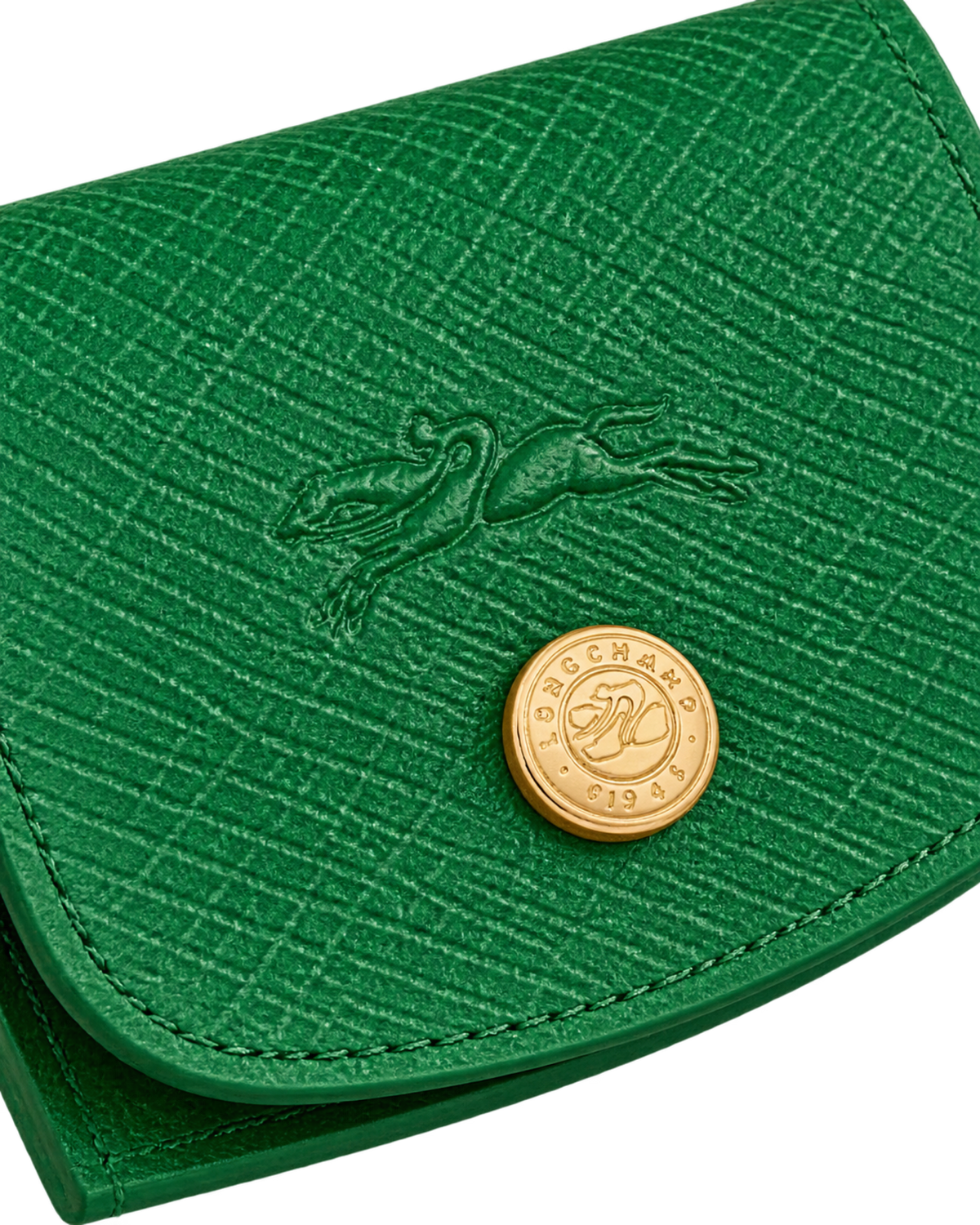 Épure Card holder Green - Leather