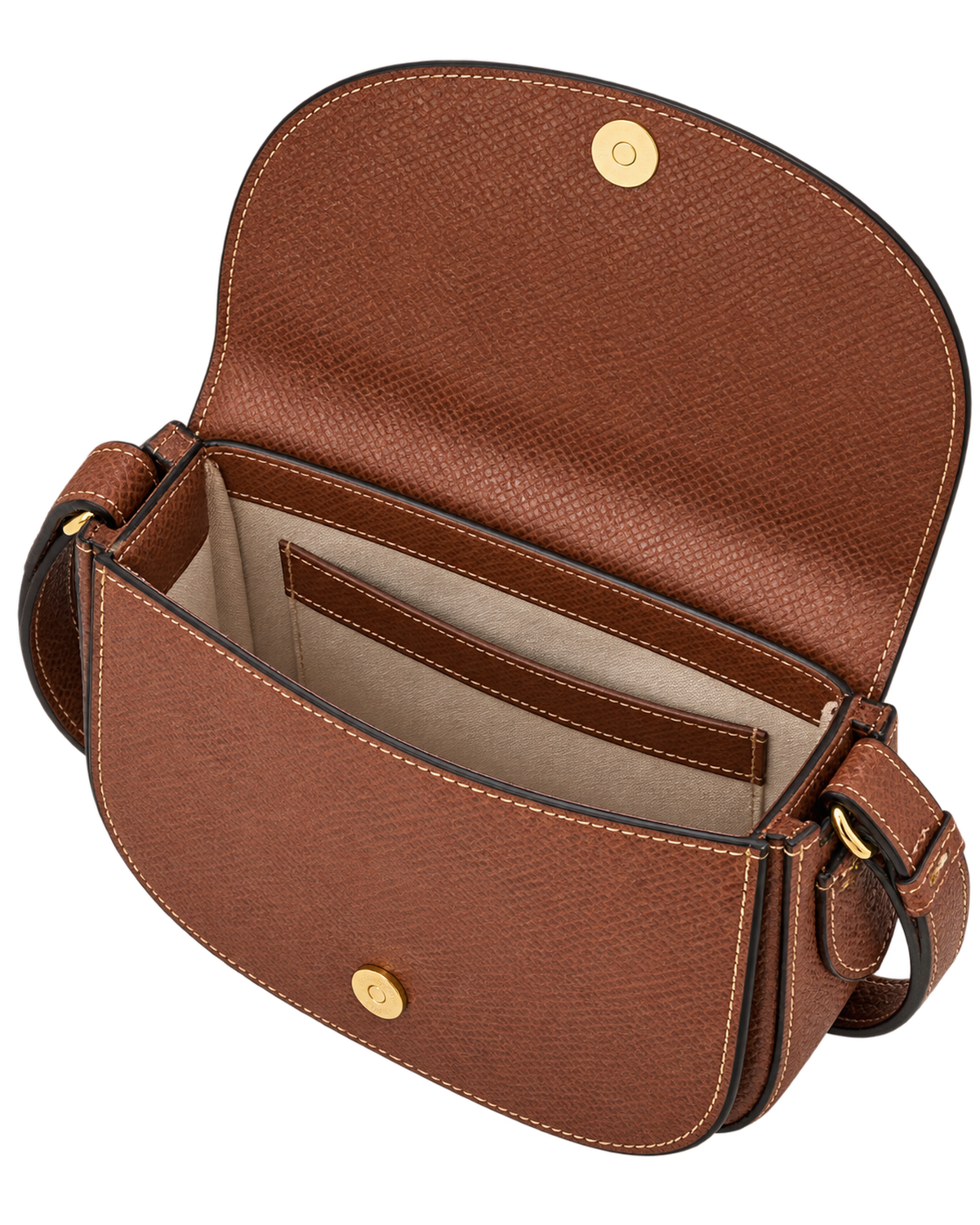 Épure S Crossbody bag Brown - Leather