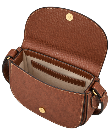 Épure S Crossbody bag Brown - Leather