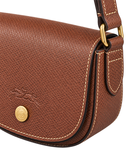 Épure S Crossbody bag Brown - Leather