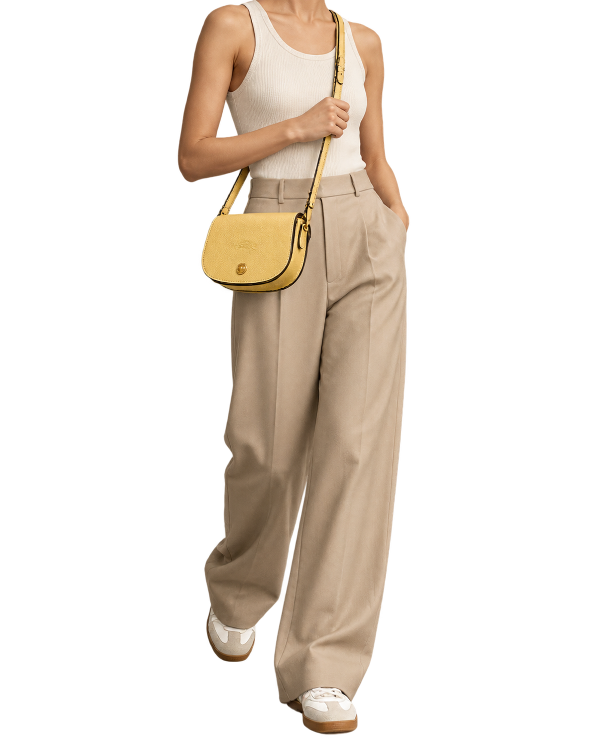 Épure S Crossbody bag Yellow Chick - Leather