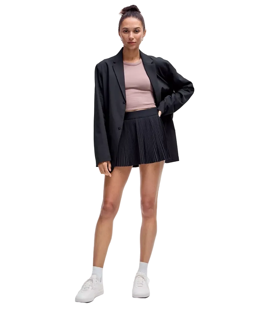 Lululemon Varsity High-Rise Pleated Tennis Skirt Black