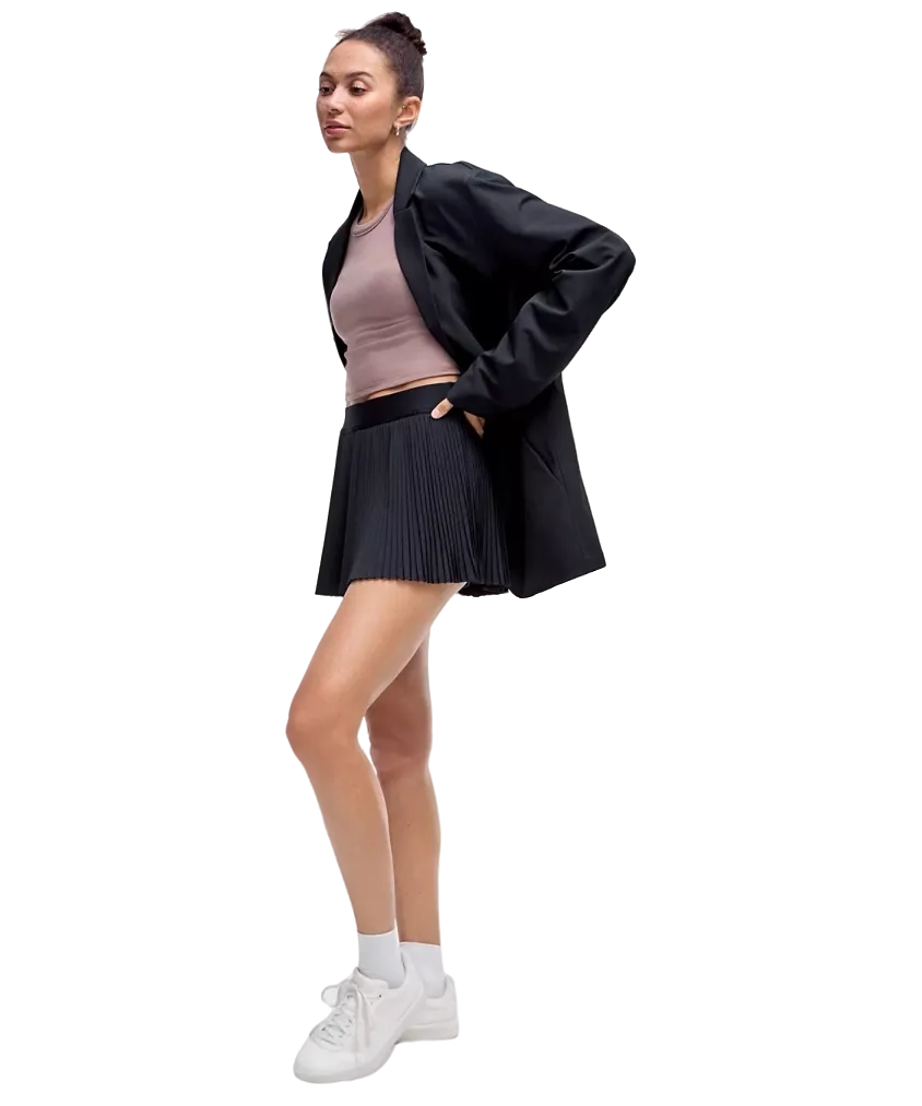 Lululemon Varsity High-Rise Pleated Tennis Skirt Black