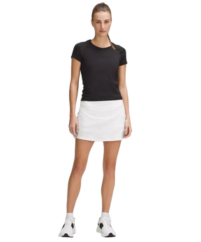 Lululemon Pace Rival Mid-Rise Skirt Long White