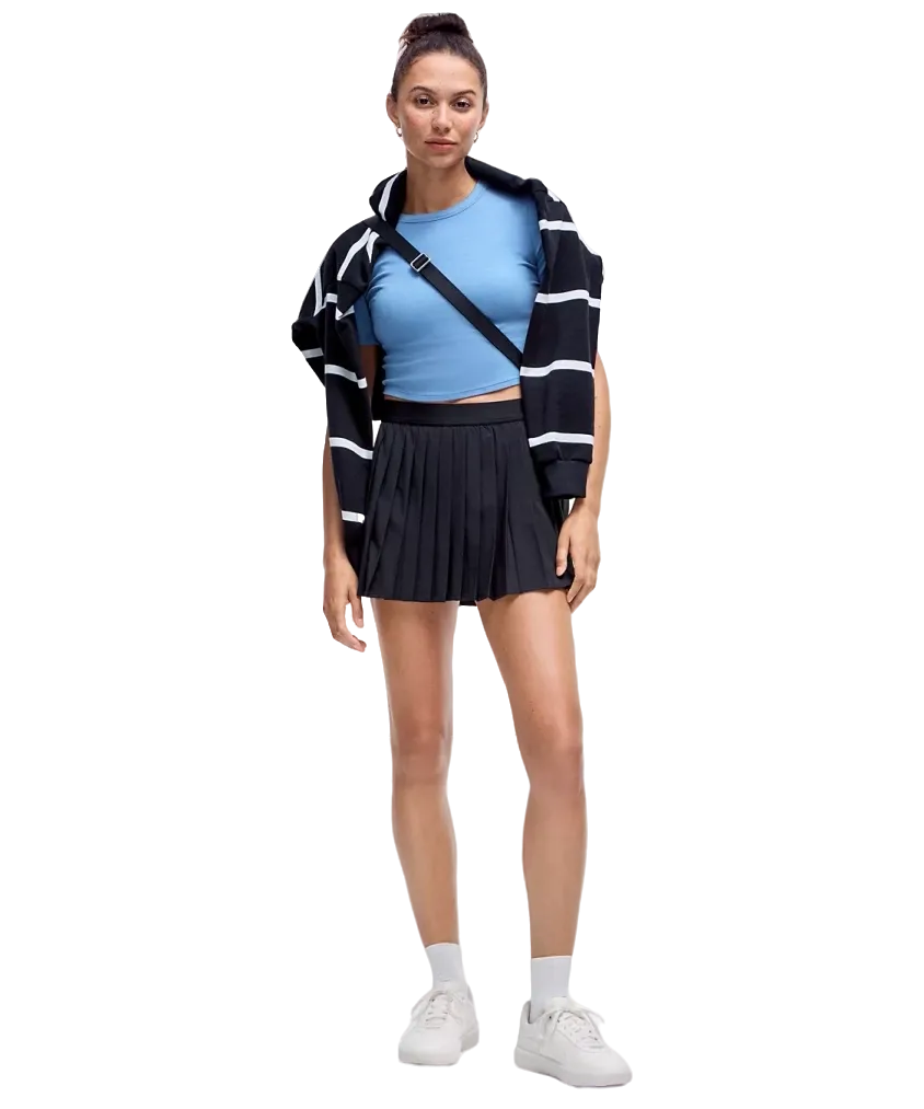 Lululemon High-Rise Pleated Tennis Skirt Black