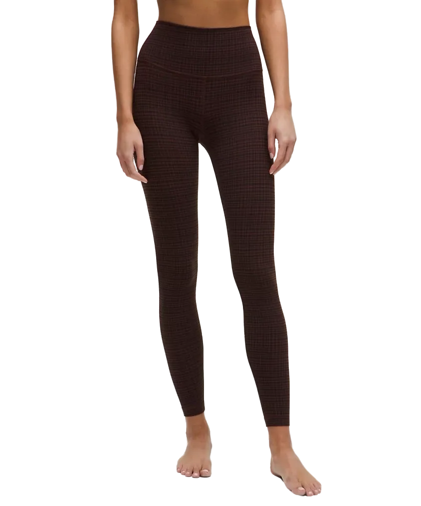 Lululemon Align High-Rise Pant 28" Glow Grid Lava Cake Multi