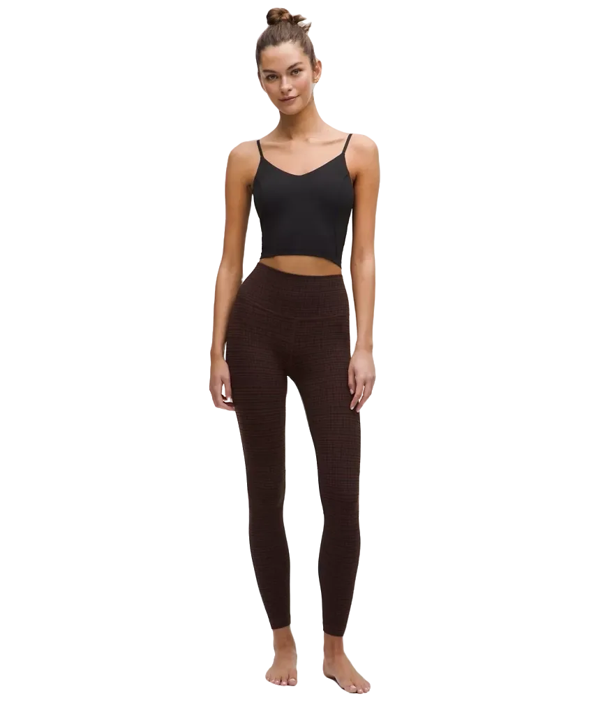 Lululemon Align High-Rise Pant 28" Glow Grid Lava Cake Multi