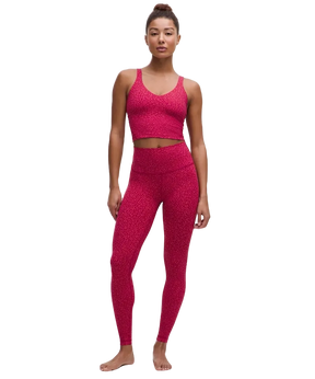 Lululemon Align High-Rise Pant 28" Leopard Daisy Desert Red Magenta Smoke