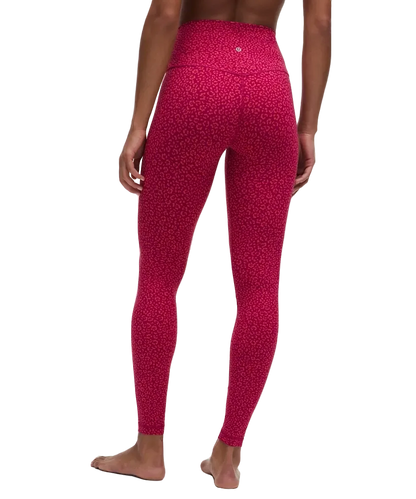 Lululemon Align High-Rise Pant 28" Leopard Daisy Desert Red Magenta Smoke