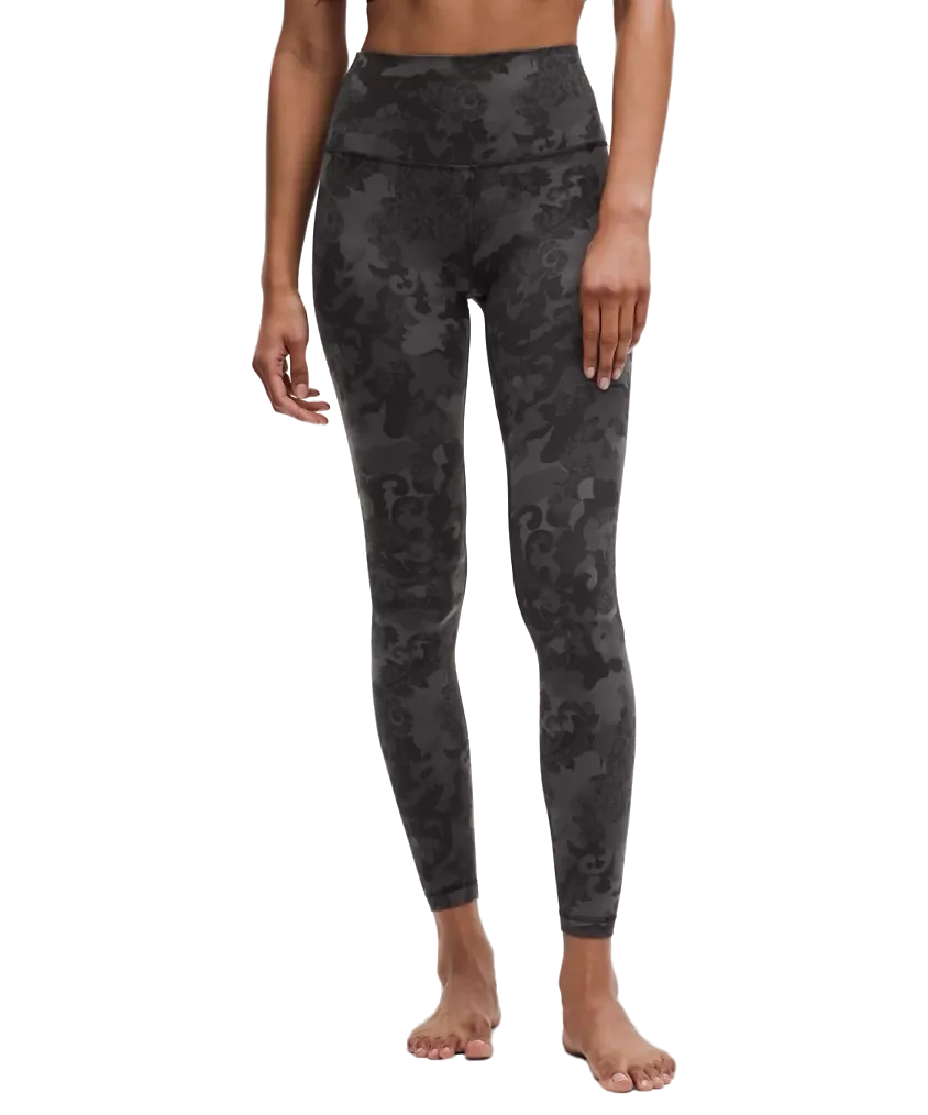 Lululemon Align High-Rise Pant 28" Hidden Heritage Lace Black Multi