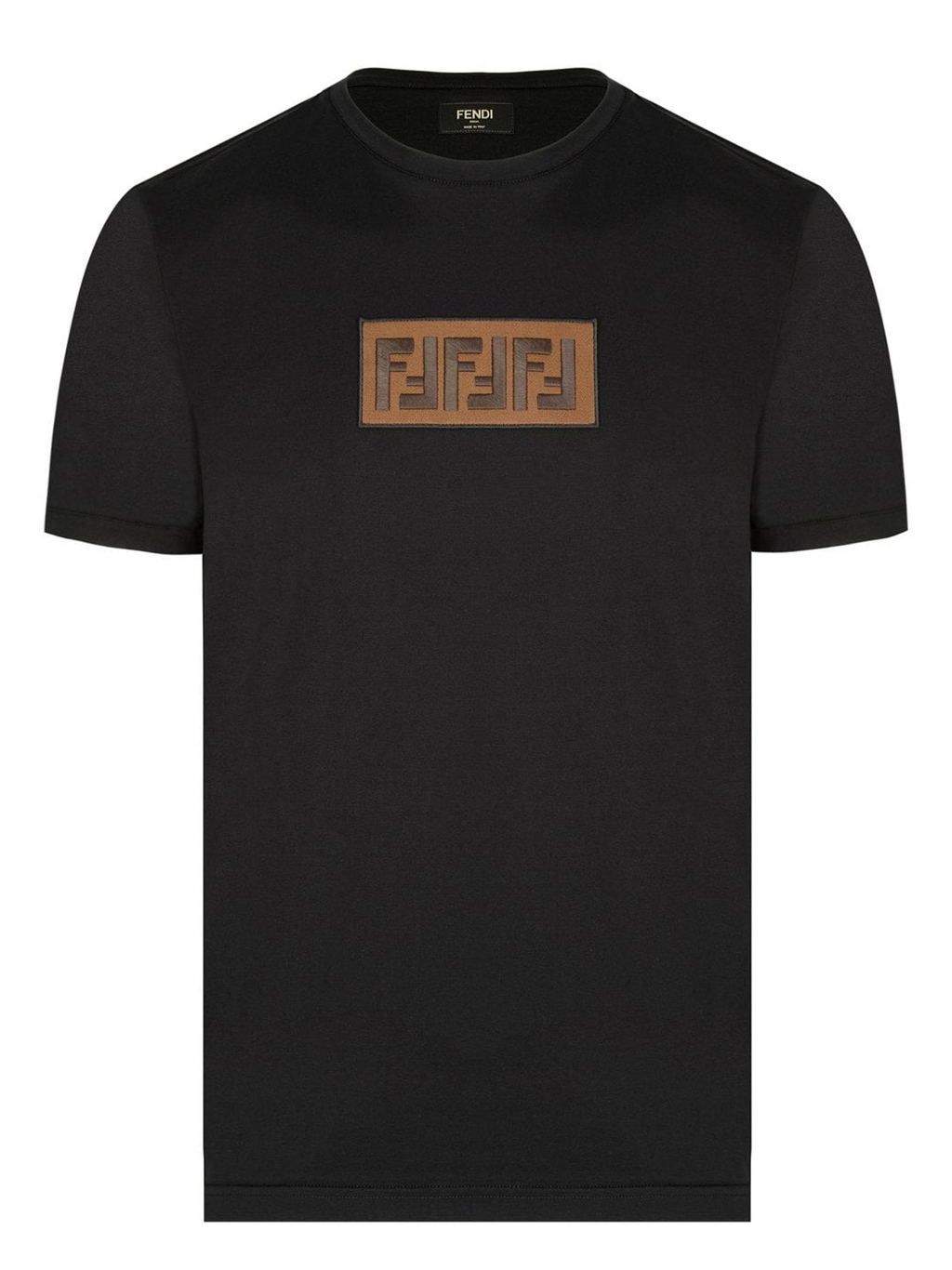 Fendi FF Chest Panel Logo T-Shirt in Black