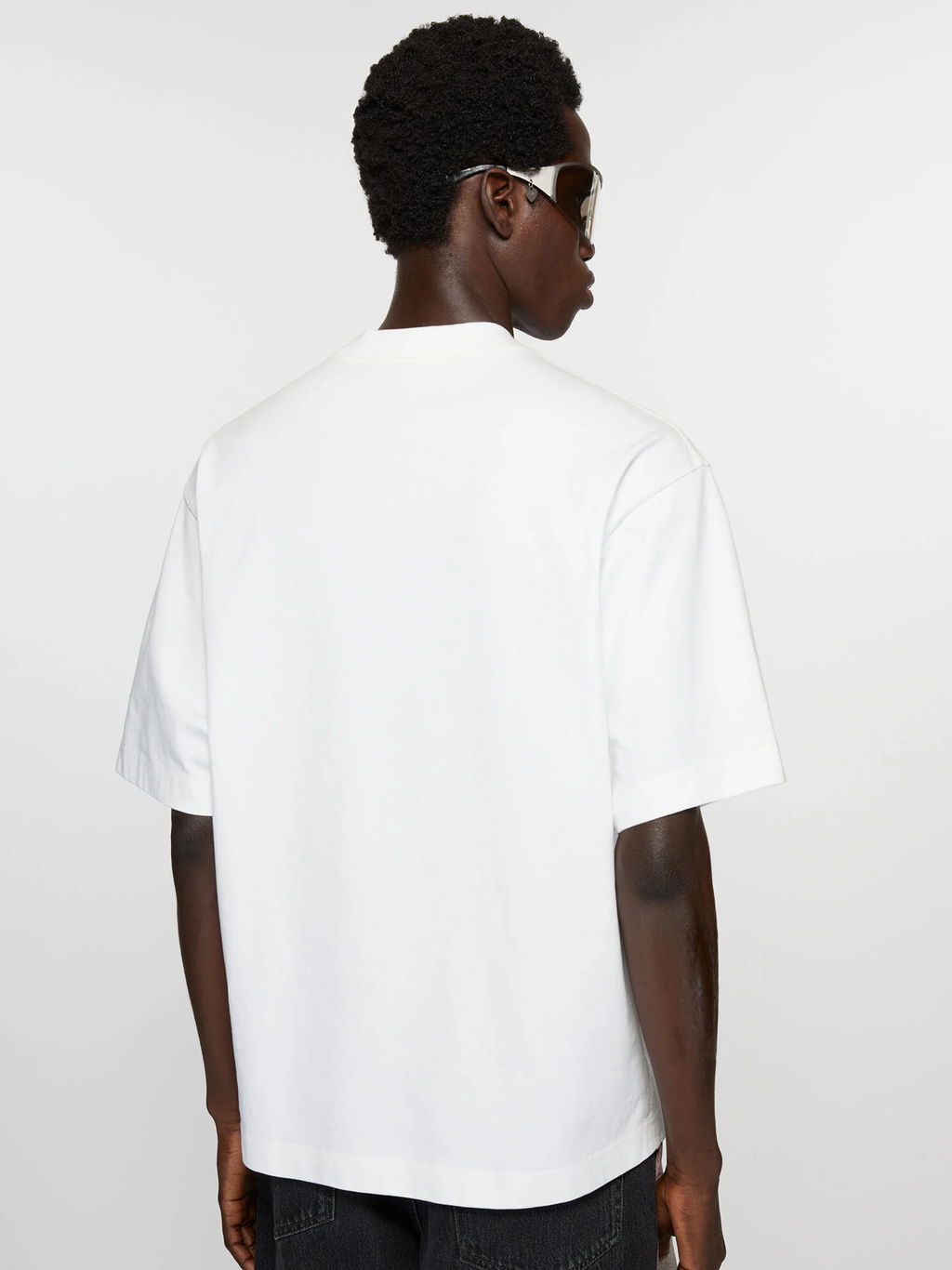 Acne Studios Stamp Logo T-Shirt in White