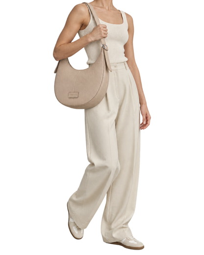 Essential L Crossbody bag Clay - Leather