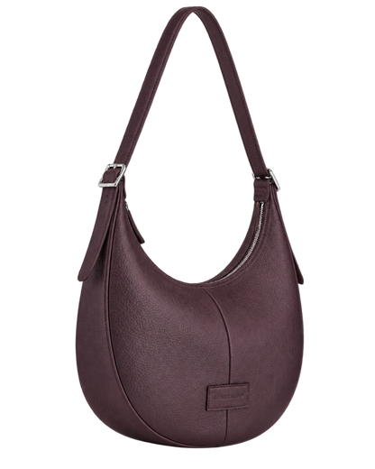Essential L Crossbody bag Eggplant - Leather