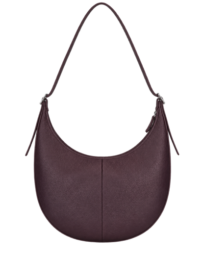 Essential L Crossbody bag Eggplant - Leather