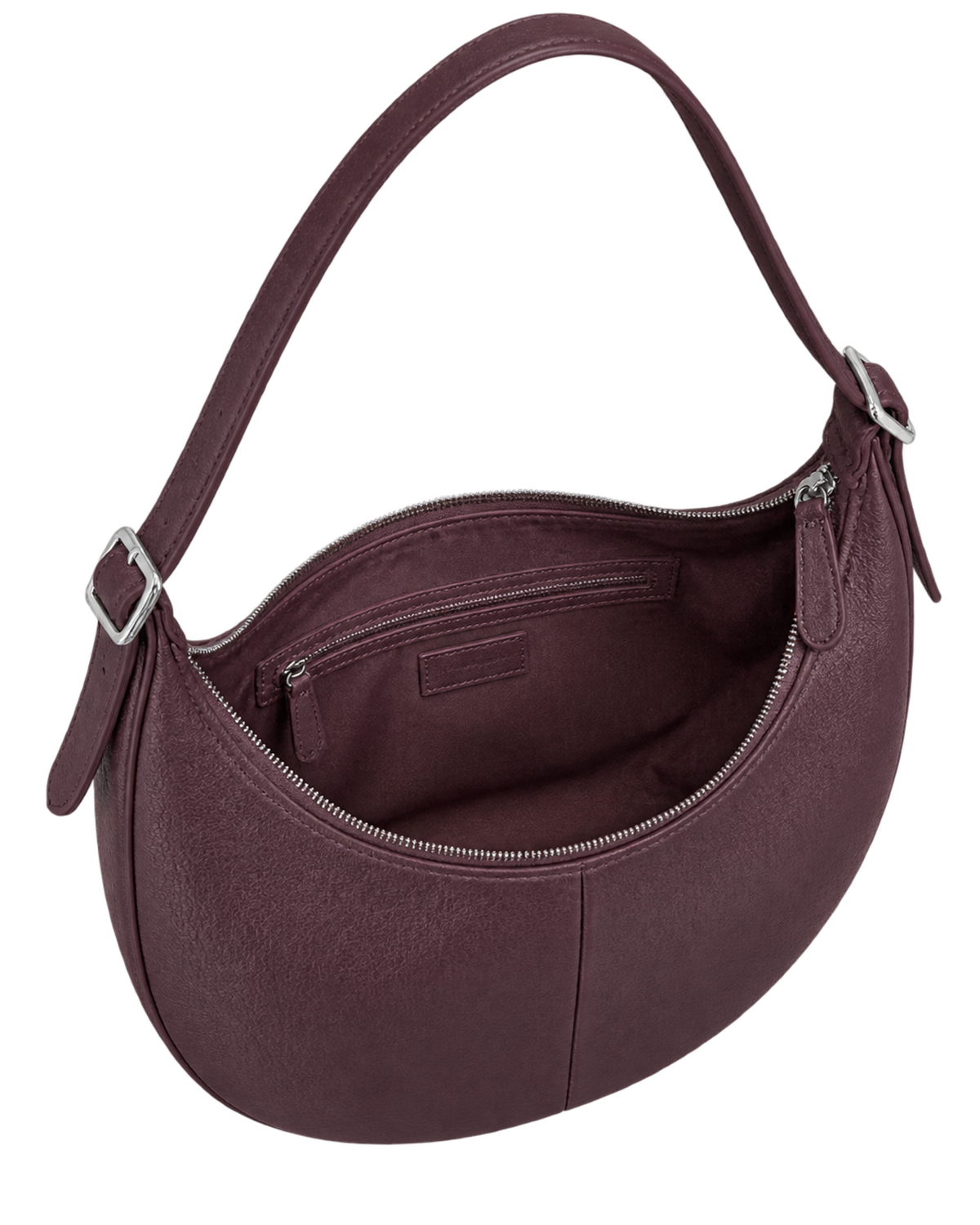 Essential L Crossbody bag Eggplant - Leather
